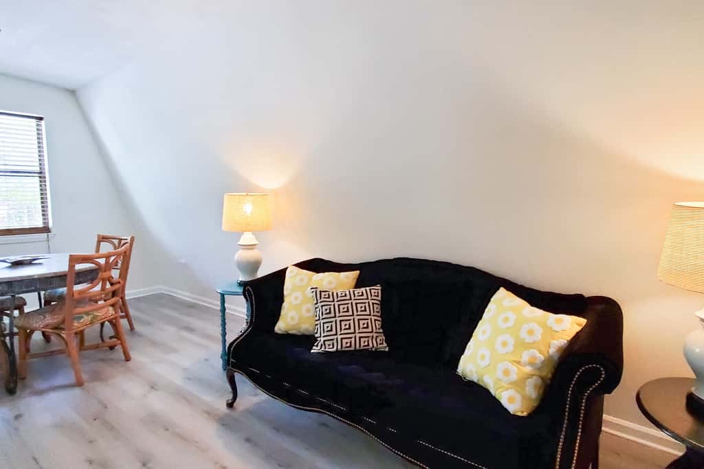 Updated dog-friendly home with private outdoor pool, patio, fireplace, W&D, AC