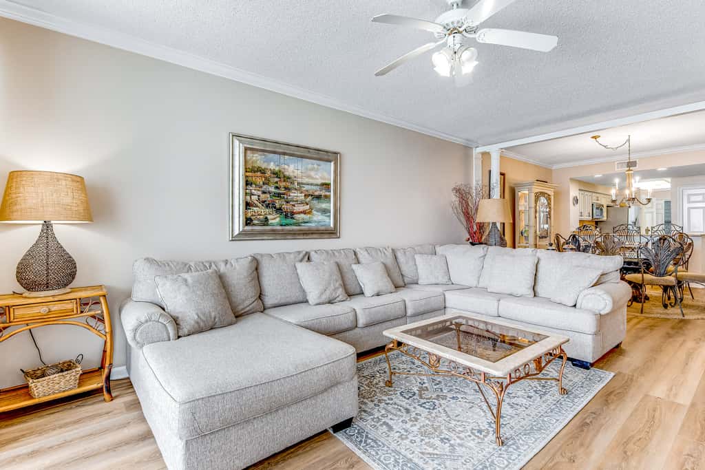 Spacious Gulf Front Condo with Private WD and Shared Pool