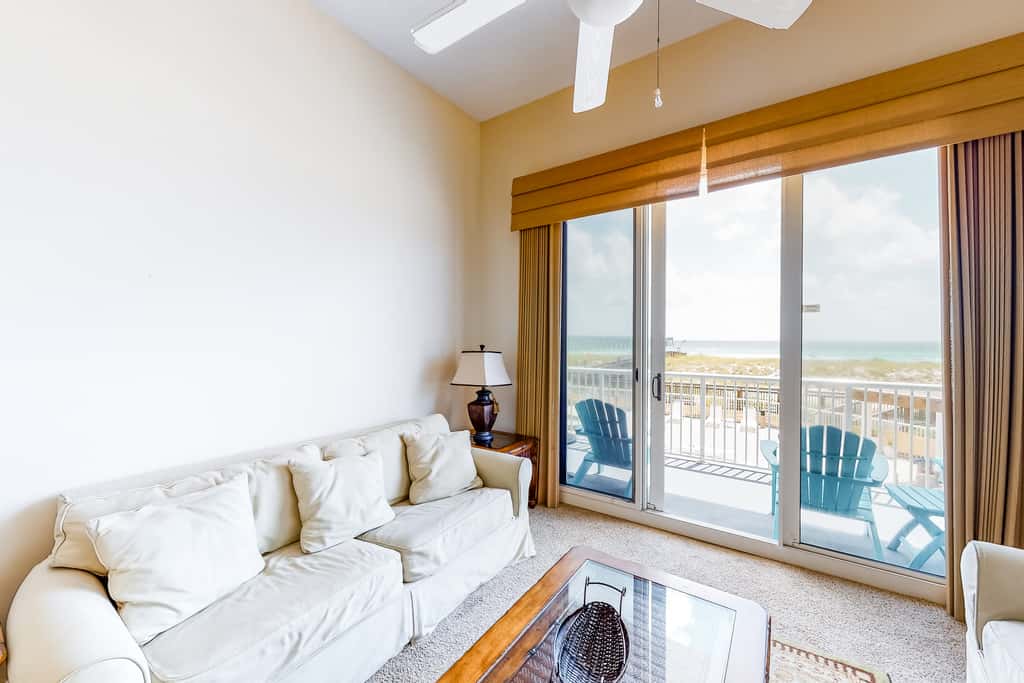 First-Floor Gulf Front Condo with Shared Pool & Hot Tub