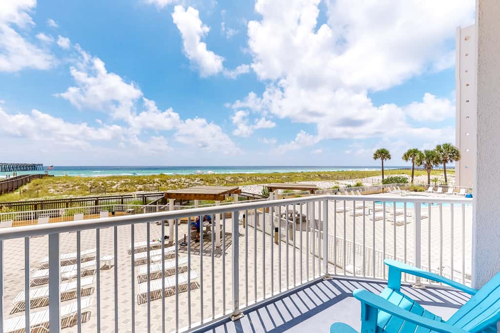 First-Floor Gulf Front Condo with Shared Pool & Hot Tub