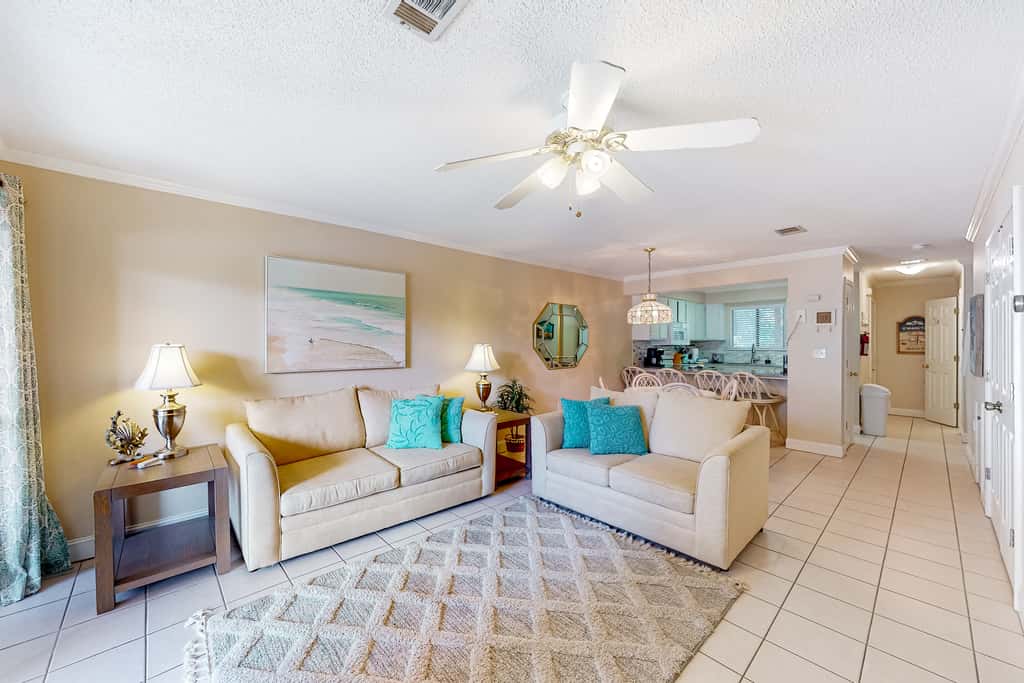 Dog-friendly resort condo with pools, hot tub, tennis, basketball, fitness room