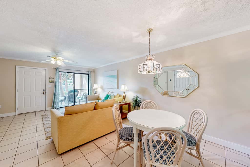 Dog-friendly resort condo with pools, hot tub, tennis, basketball, fitness room