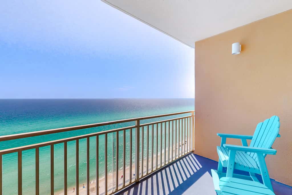 Gulf-view escape near the beach with pool, hot tub, balcony & wd