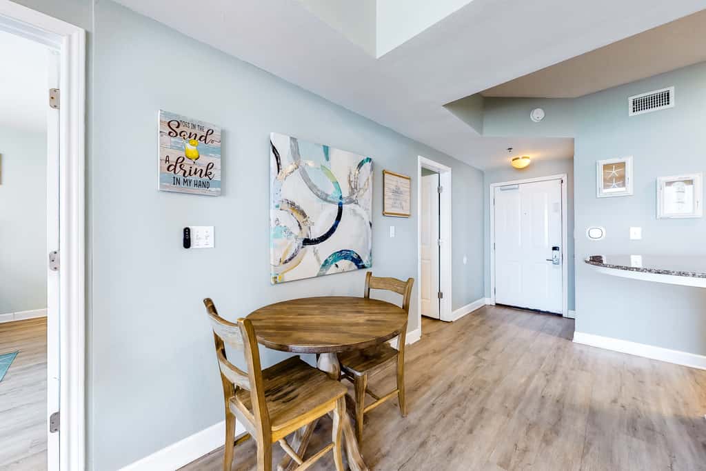 Updated beachfront condo with pool, hot tub, WD, & central AC
