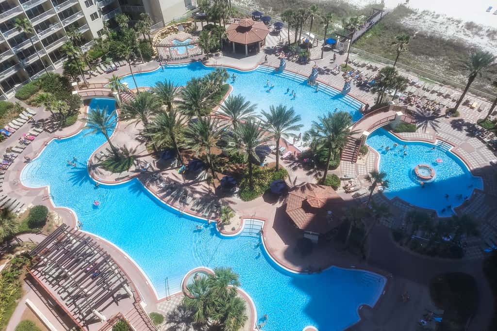 Updated beachfront condo with pool, hot tub, WD, & central AC