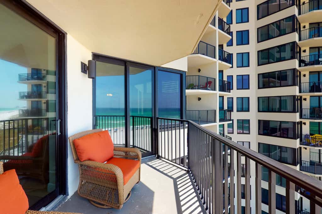 Beautiful beachfront getaway with balcony, pools, tennis, and WiFi