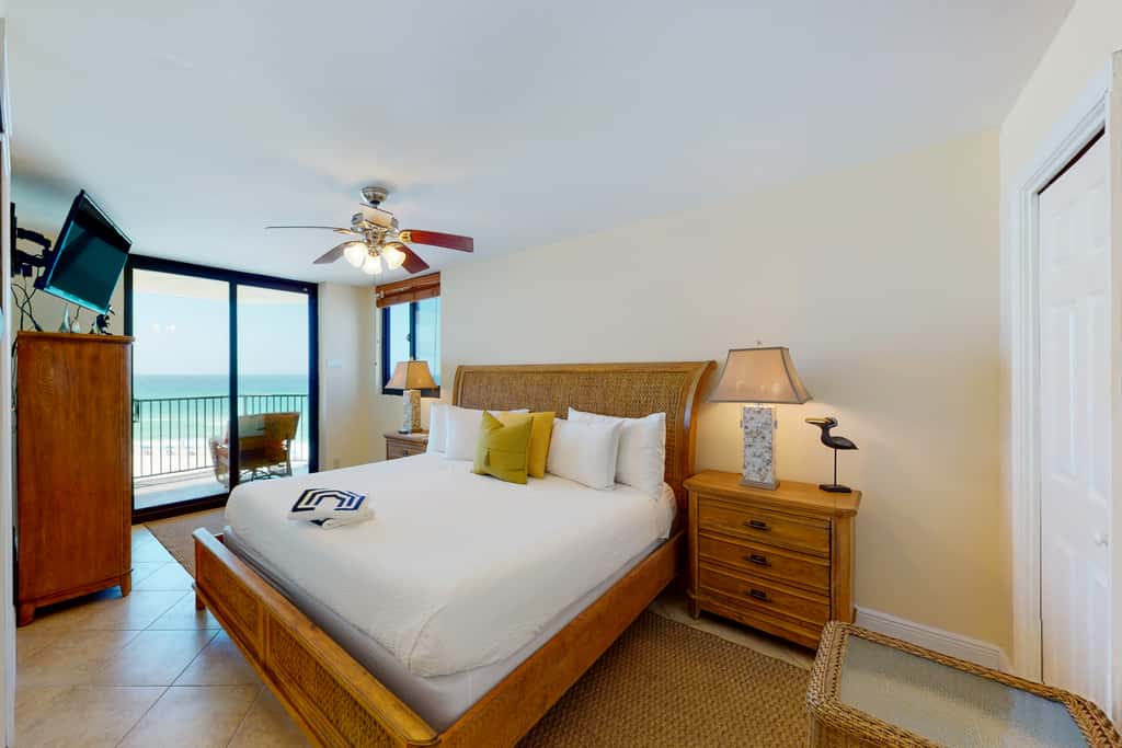Beautiful beachfront getaway with balcony, pools, tennis, and WiFi