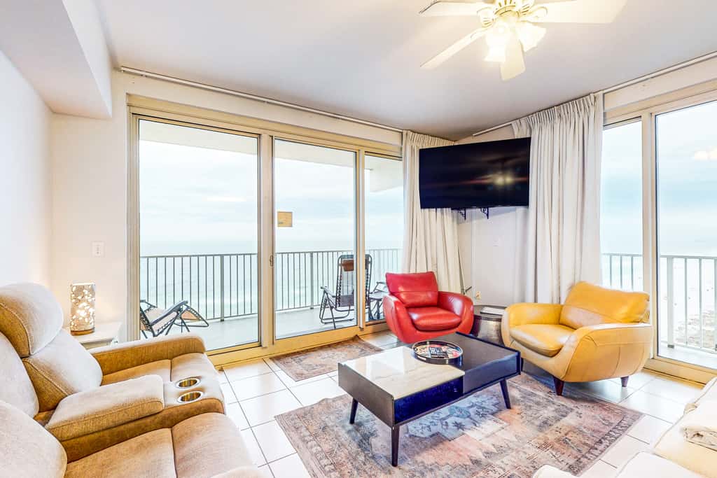 Gulf-front getaway with pools, hot tub & central AC