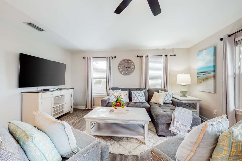 Premier Dog-Friendly Beach Home with Free WiFi, Youtube TV, & Fenced-In Backyard