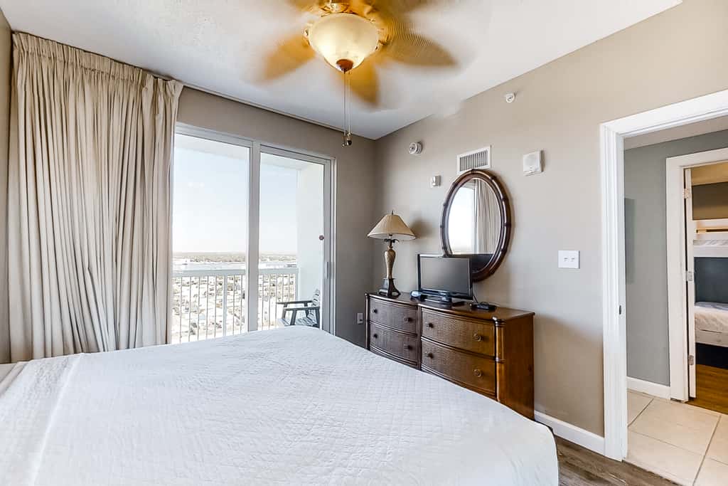 Cool & contemporary beachfront getaway with large balcony, pools, & gym