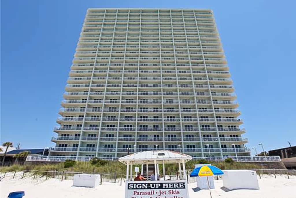 Beautiful beachfront condo with shared pool and beach access