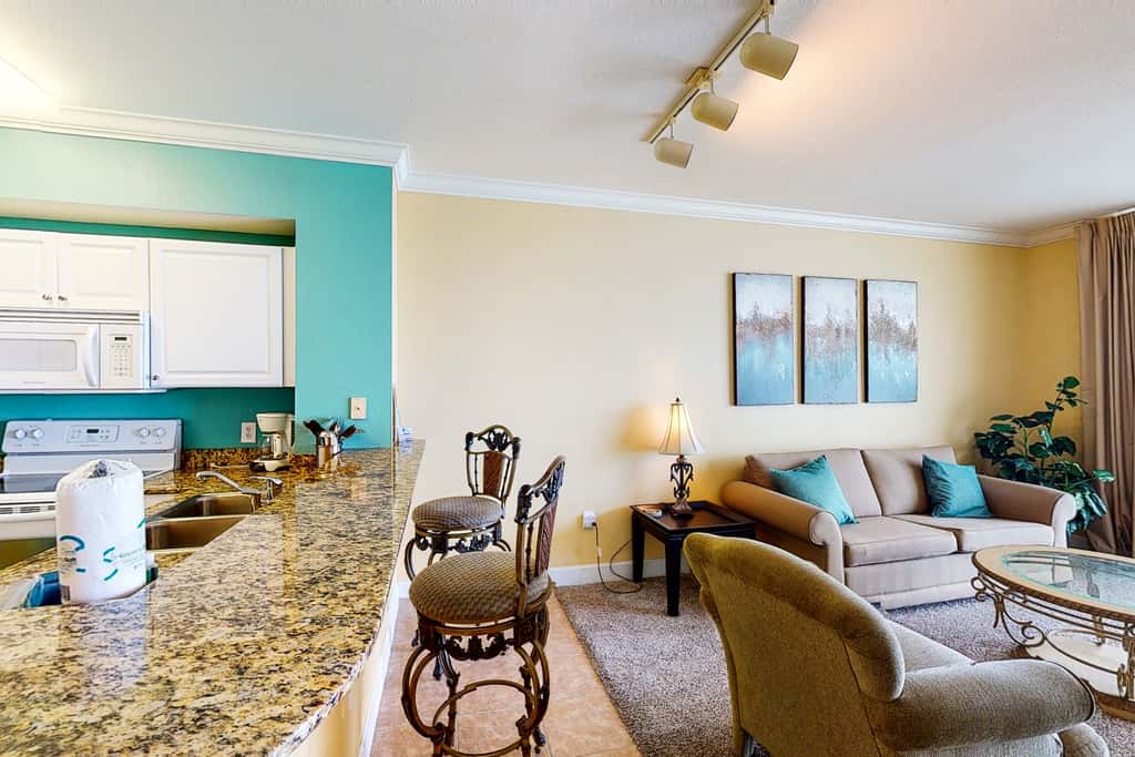 Gulf-front condo with 2 lagoon pools, hot tubs & beach service - near Pier Park