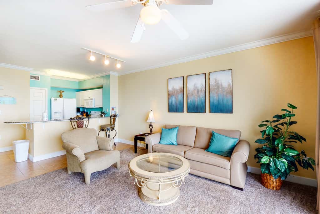 Gulf-front condo with 2 lagoon pools, hot tubs & beach service - near Pier Park