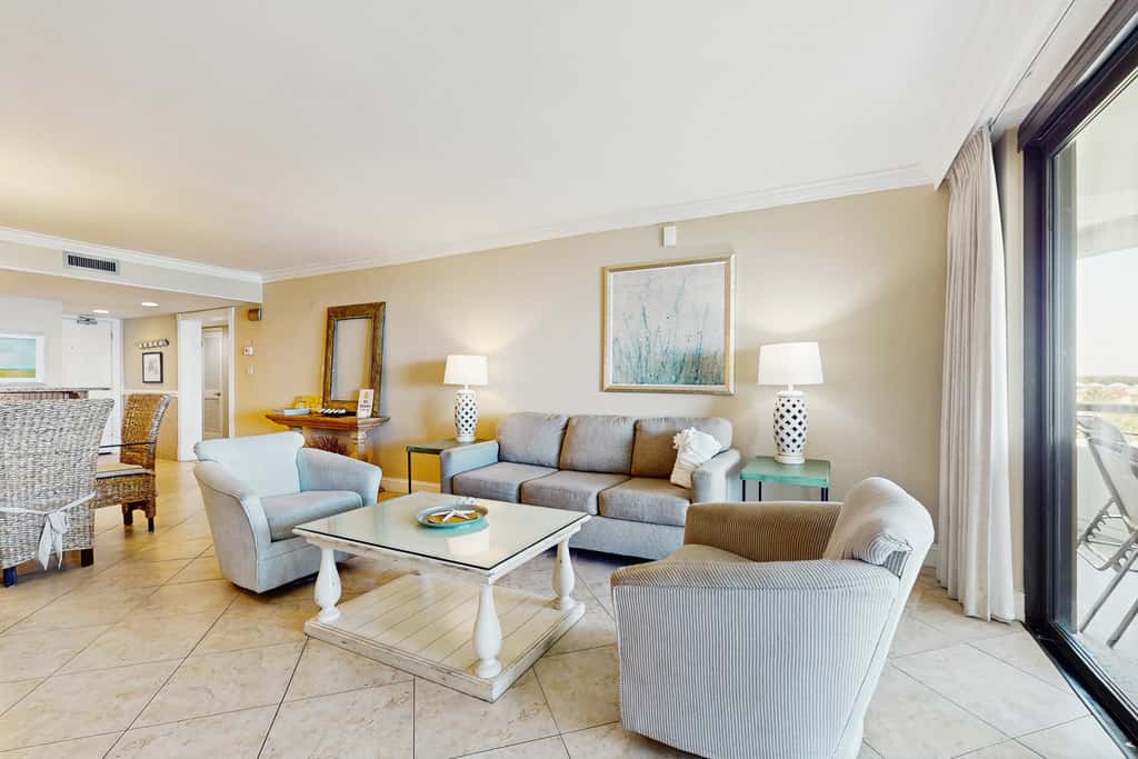 Beautiful beachfront condo with shared pool and playground