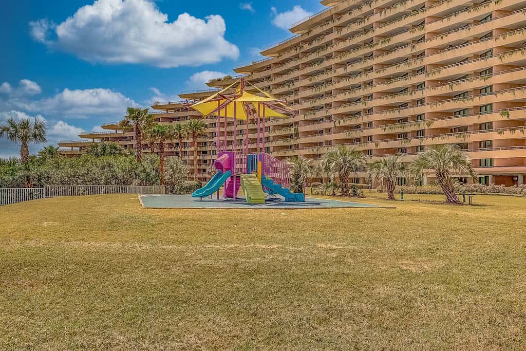Beautiful beachfront condo with shared pool and playground
