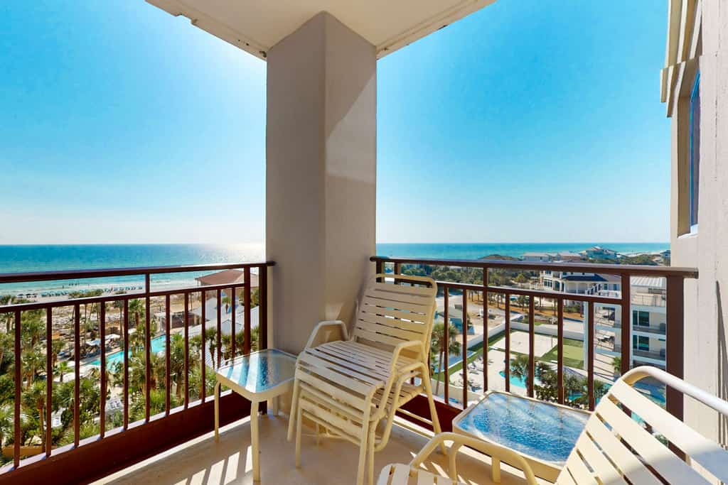 Gulf front home in Miramar Beach with gorgeous decor, shared pool