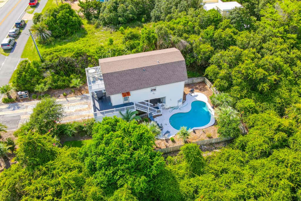 Dog-friendly, Gulf-view home with pool, decks, WiFi, & WD - walk to beach