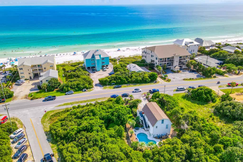 Dog-friendly, Gulf-view home with pool, decks, WiFi, & WD - walk to beach