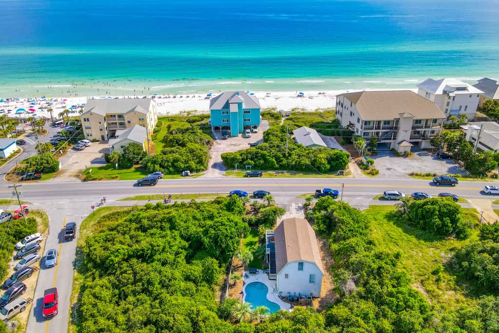 Dog-friendly, Gulf-view home with pool, decks, WiFi, & WD - walk to beach