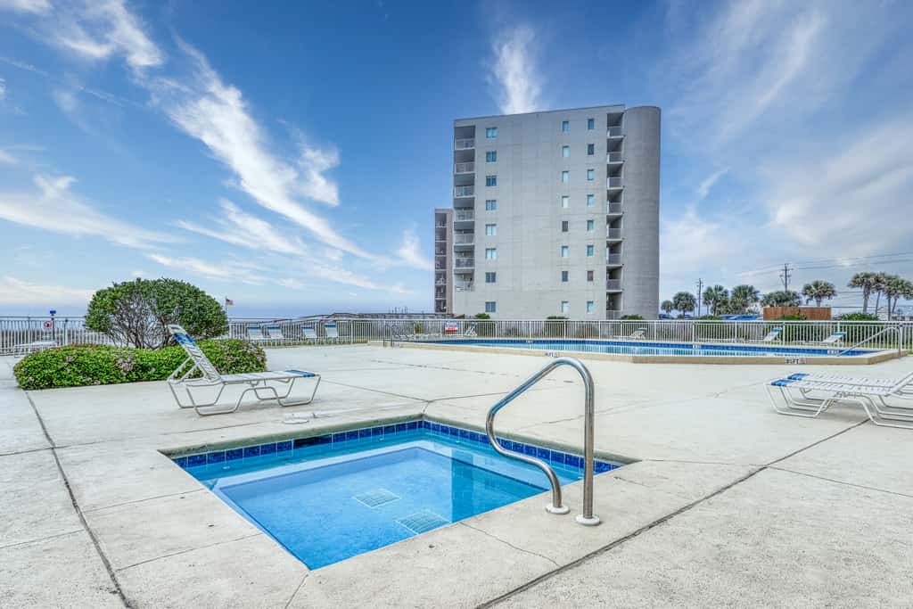 Top-Floor, Gulf-Front Condo with Balcony, Beach Access & Shared Pools, Hot Tub, Gym