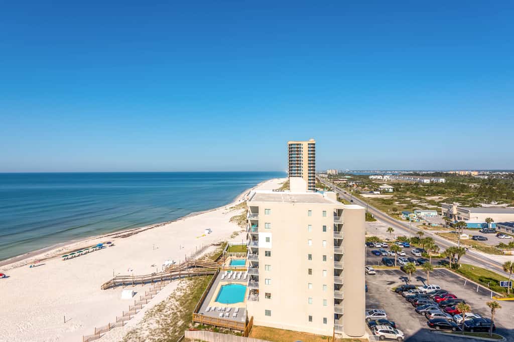 Top-Floor, Gulf-Front Condo with Balcony, Beach Access & Shared Pools, Hot Tub, Gym
