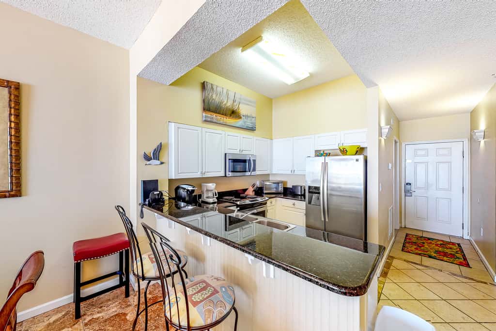 Inviting Gulf-front condo In Perdido Key with waterfront pool, hot tub and oceanfront balcony