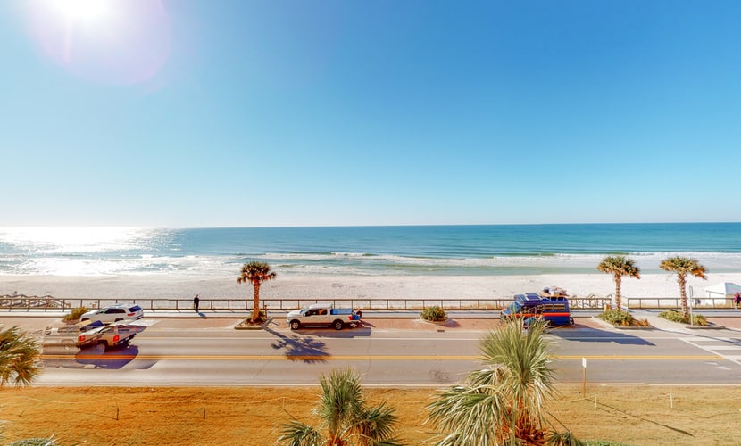 Indulge in luxury at Majestic Sun A0308, a beachfront condo in Miramar Beach, Florida. Enjoy stunning Gulf views, direct beach access, and resort amenities like pools, a hot tub, and a gym. Perfect for families, this condo offers a memorable vacation with nearby shops and dining.