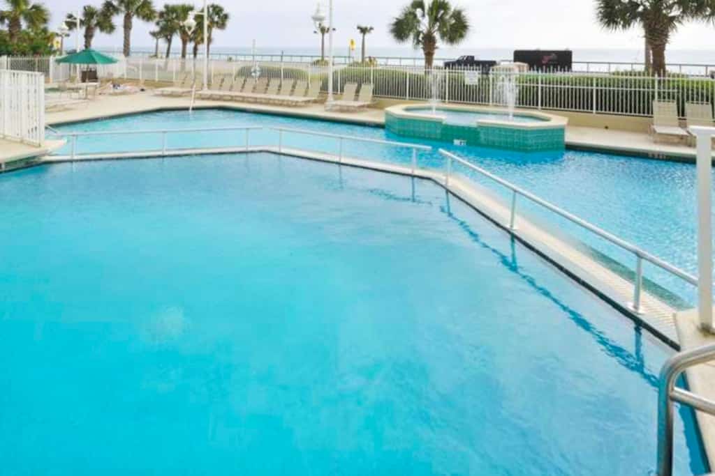 Wake up to stunning Gulf views from this updated 5th-floor Majestic Sun condo in Miramar Beach. Just steps from the beach, enjoy a private balcony overlooking emerald waters—perfect for coffee, dolphin watching, and sunsets. Features include beach chairs, pools, a hot tub, a king bed, bunks, a sleeper sofa, a washer/dryer, and a walkable location near dining, shopping, and golf.