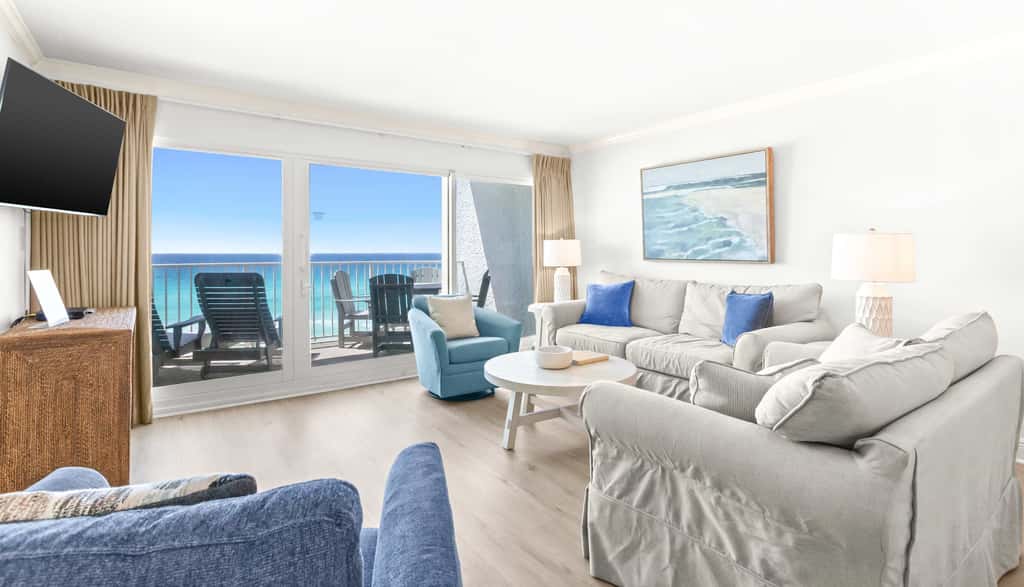 Beach & Gulf-front Condo on Fifth Floor with outdoor Pool, Gym