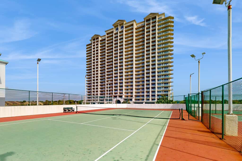 Gulf-view resort condo with pool, hot tubs, & over-street beach access