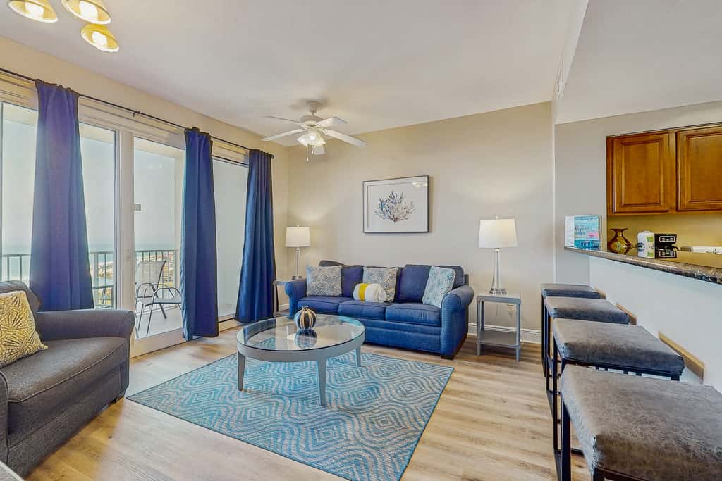 Beachfront Condo with Beach Views,Private Balcony and Pool Access in Miramar Beach