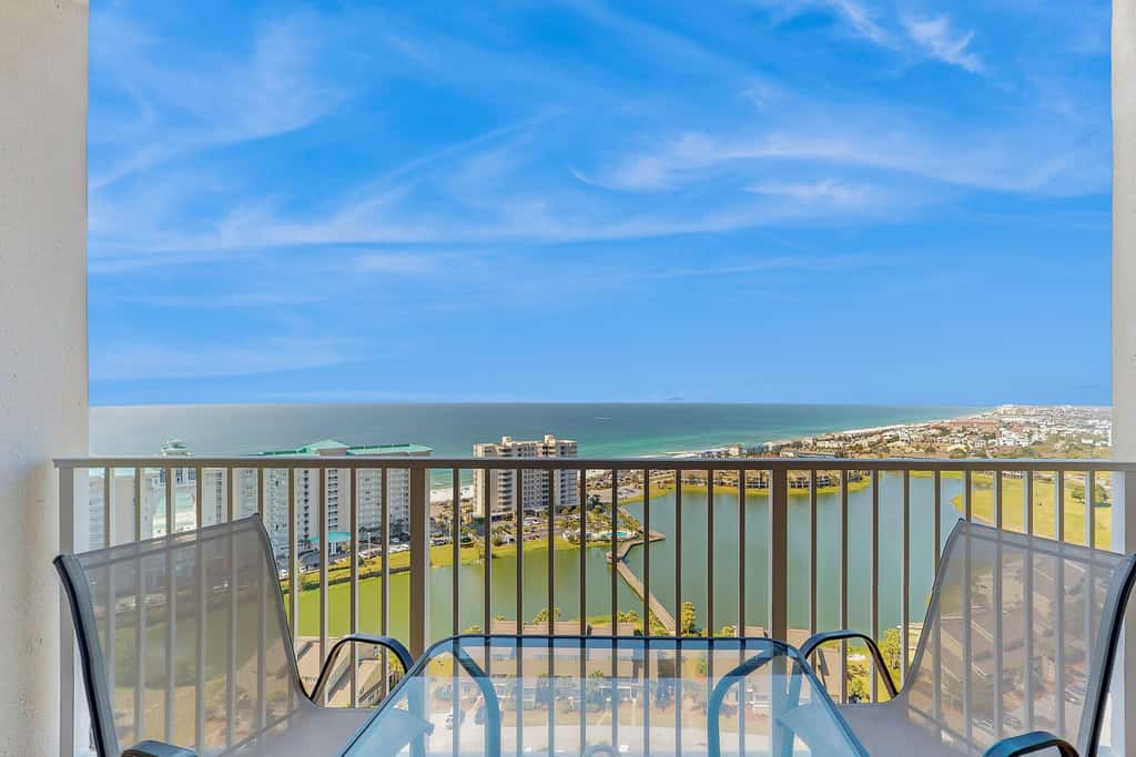 Beachfront Condo with Beach Views,Private Balcony and Pool Access in Miramar Beach