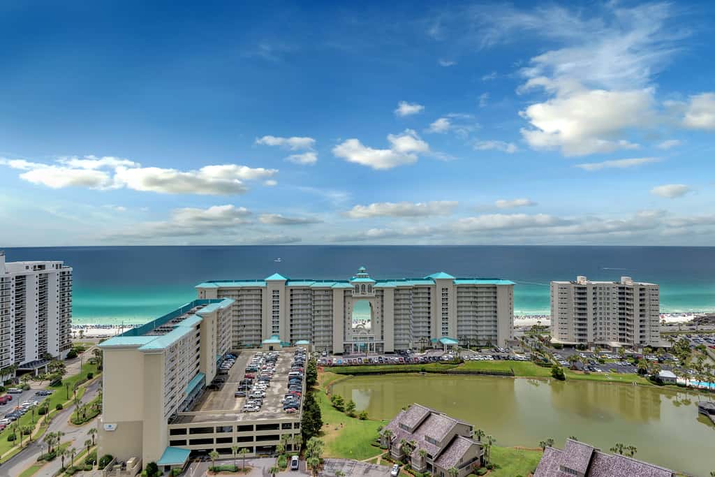 Beachfront Condo with Beach Views,Private Balcony and Pool Access in Miramar Beach
