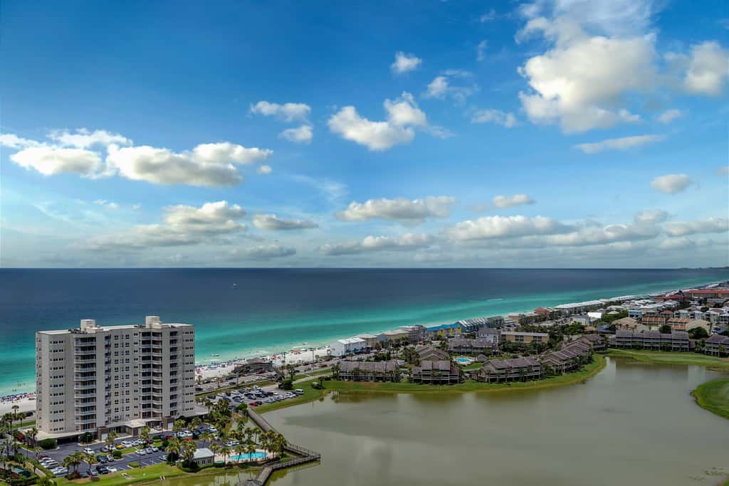Beachfront Condo with Beach Views,Private Balcony and Pool Access in Miramar Beach