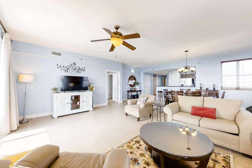 Experience the ultimate beach getaway at Ariel Dunes II 1801, a stunning three-bedroom condominium in the heart of Miramar Beach. This spacious retreat offers breathtaking sea views and direct beach access, making it the perfect destination for families and groups. Guests can enjoy premium resort amenities including swimming pools, a gym, and a sauna, all while being just steps away from world-class golf courses, shopping, and water parks. With its comfortable layout and prime location, this home provides everything you need for a relaxing Florida vacation.