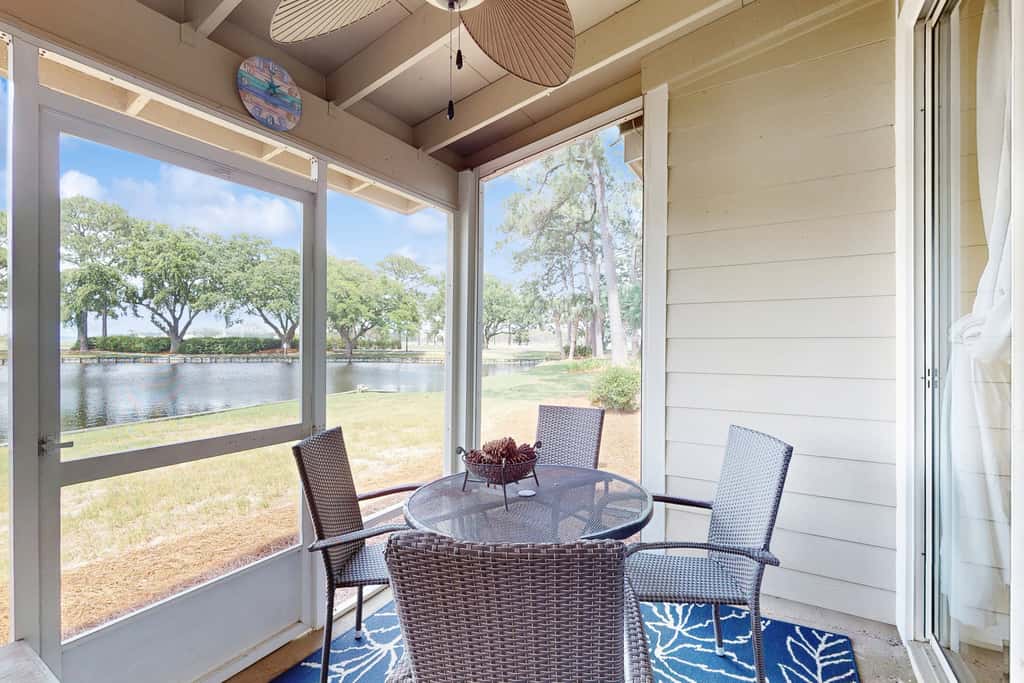 Waterfront townhome with pools, tennis & beach access