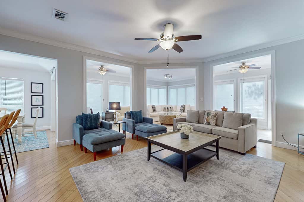 Gorgeous coastal home with shared pool, beach access and golf