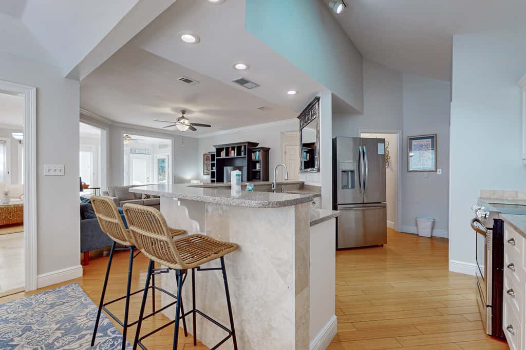 Gorgeous coastal home with shared pool, beach access and golf