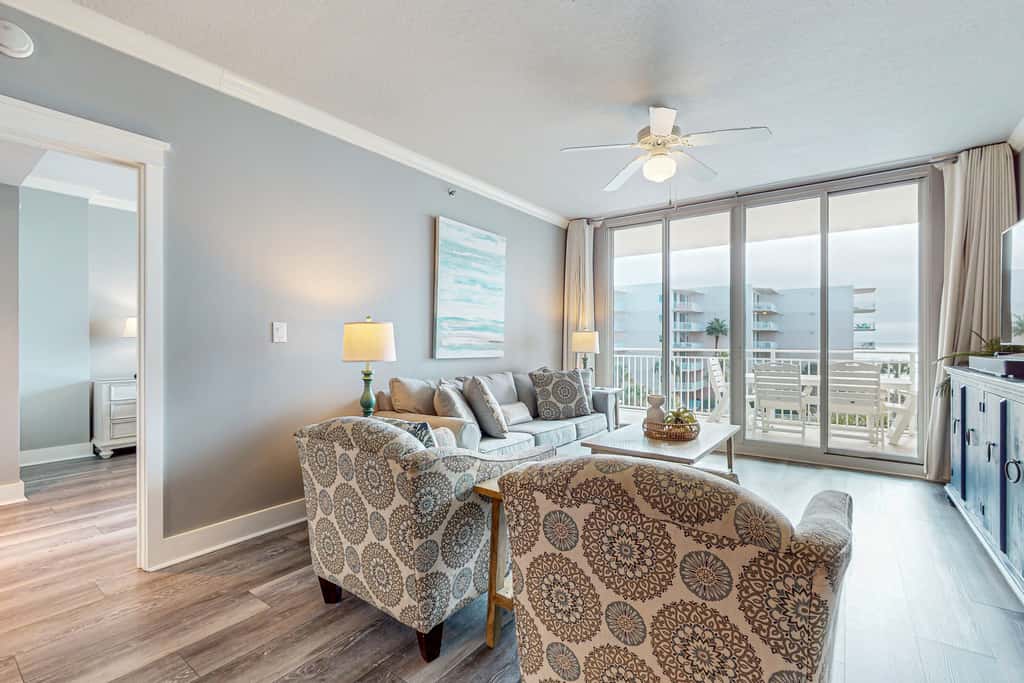 Fourth Floor Oceanfront Condo with Ocean Views, Shared Pools, & Central AC