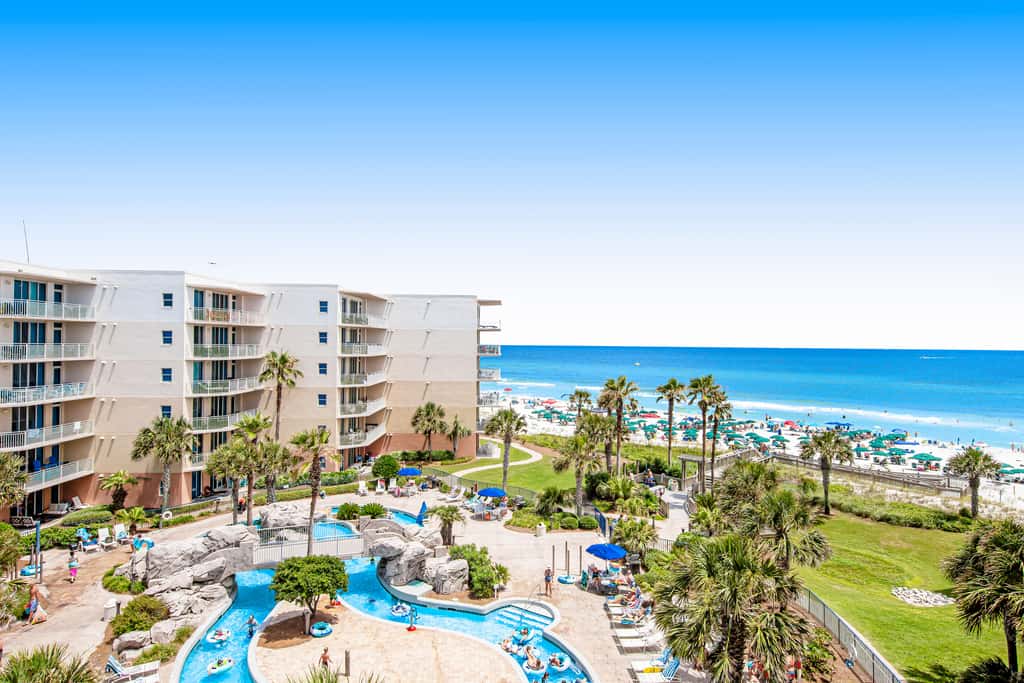 Picturesque Beach-Front Condo At Waterscape Waterfall, Lazy River