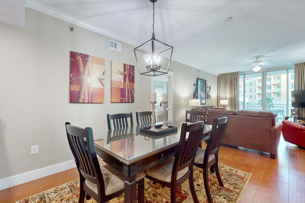 2nd-floor condo with balcony at Waterscape Waterfall, lazy river & beach chairs
