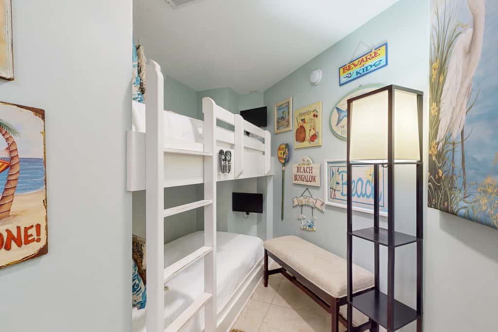 2nd-floor condo with balcony at Waterscape Waterfall, lazy river & beach chairs