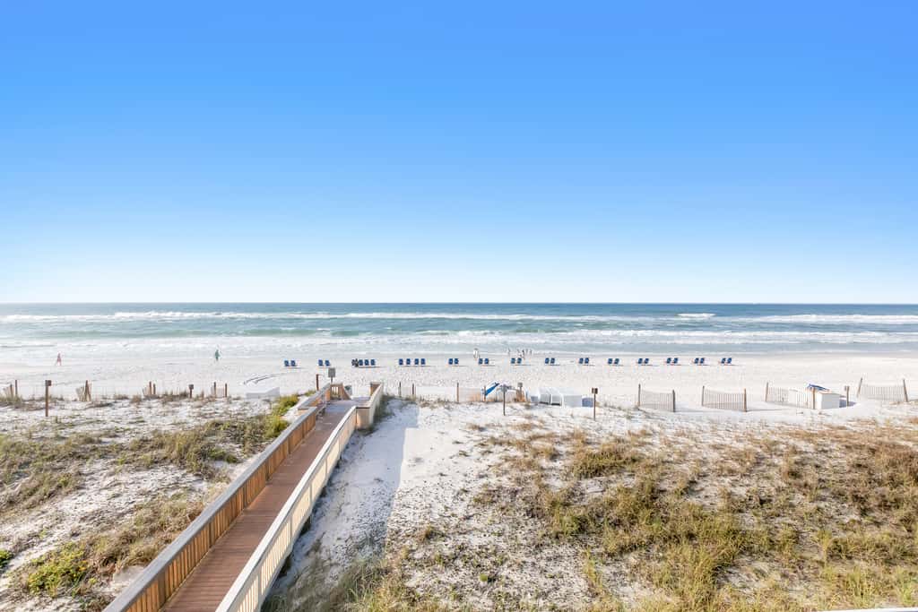 Bright third-floor Gulf-front condo directly on the beach with amazing views