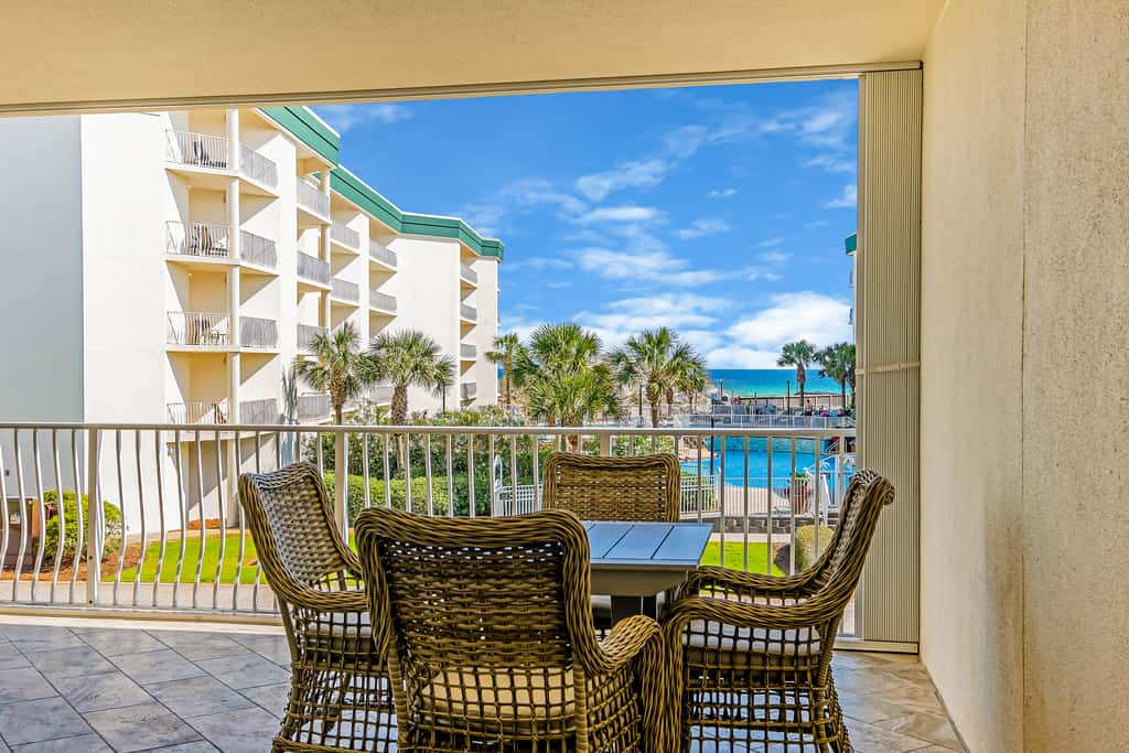 Chic first-floor condo with Gulf & pool view & pickleball - steps to beach