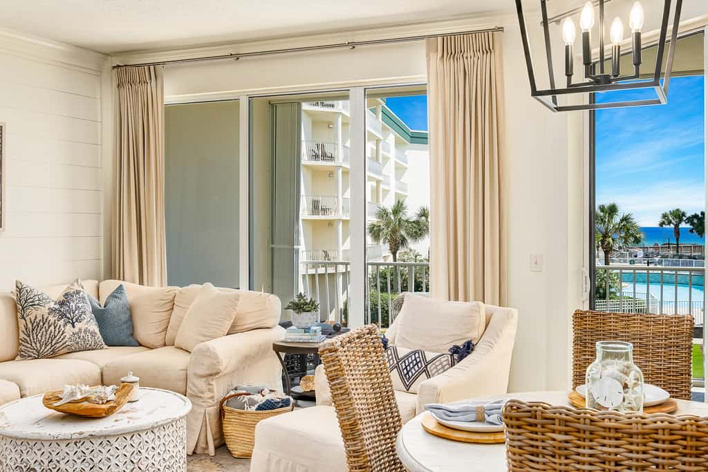 Chic first-floor condo with Gulf & pool view & pickleball - steps to beach