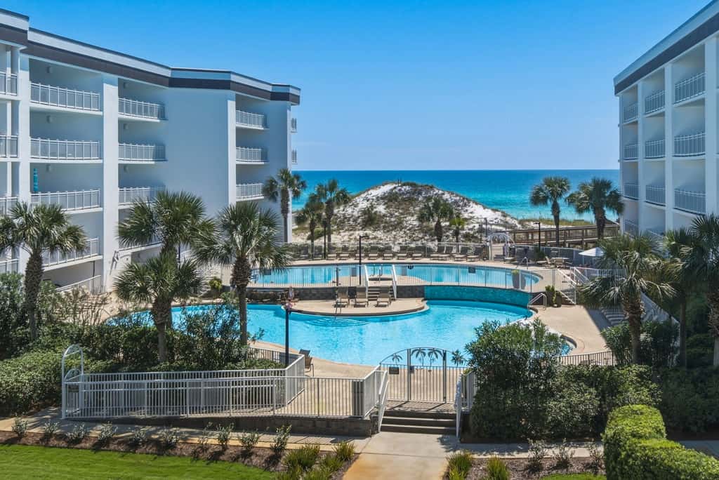 Chic first-floor condo with Gulf & pool view & pickleball - steps to beach