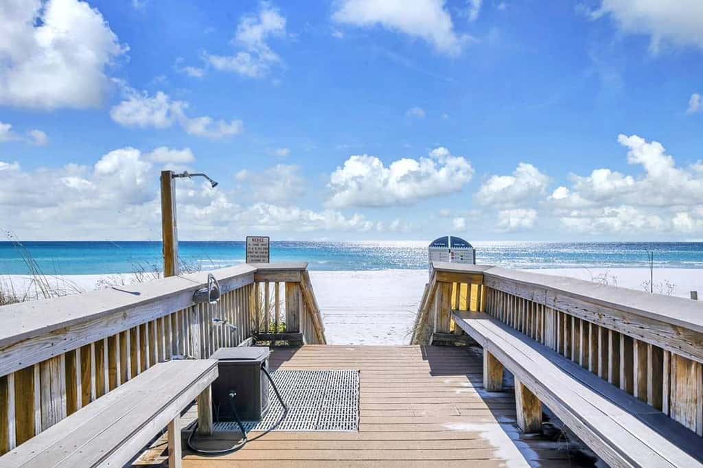 Updated beachfront condo with beach setup & quick drive to entertainment