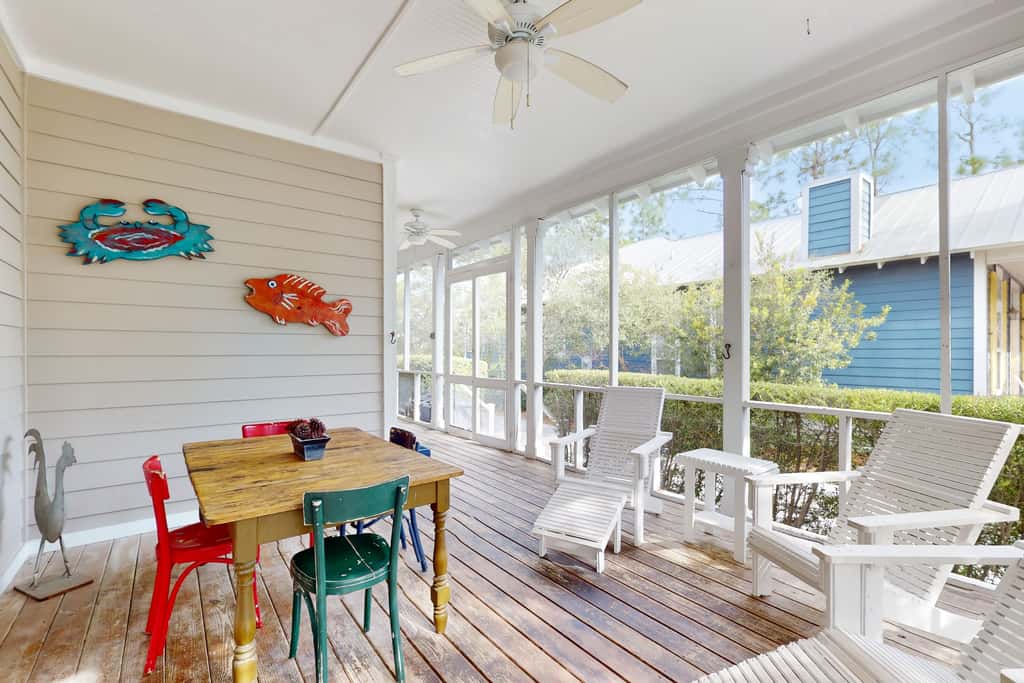 Coastal haven near the beach off scenic 30A with two pools & porch- dog-friendly