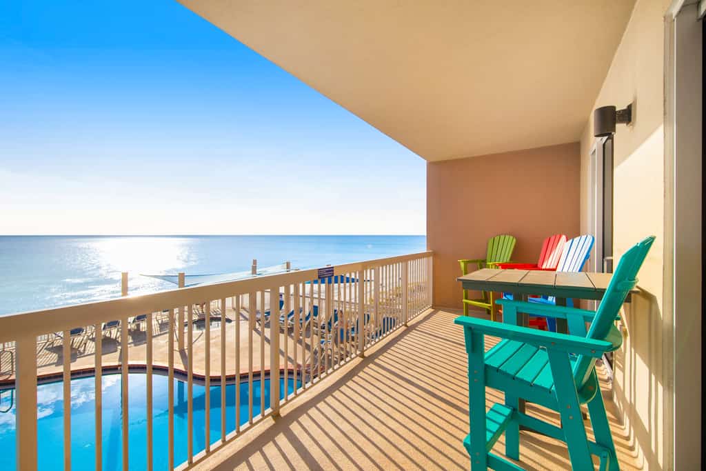 Perfect beach condo, Gulf-front view, FREE Beach Service