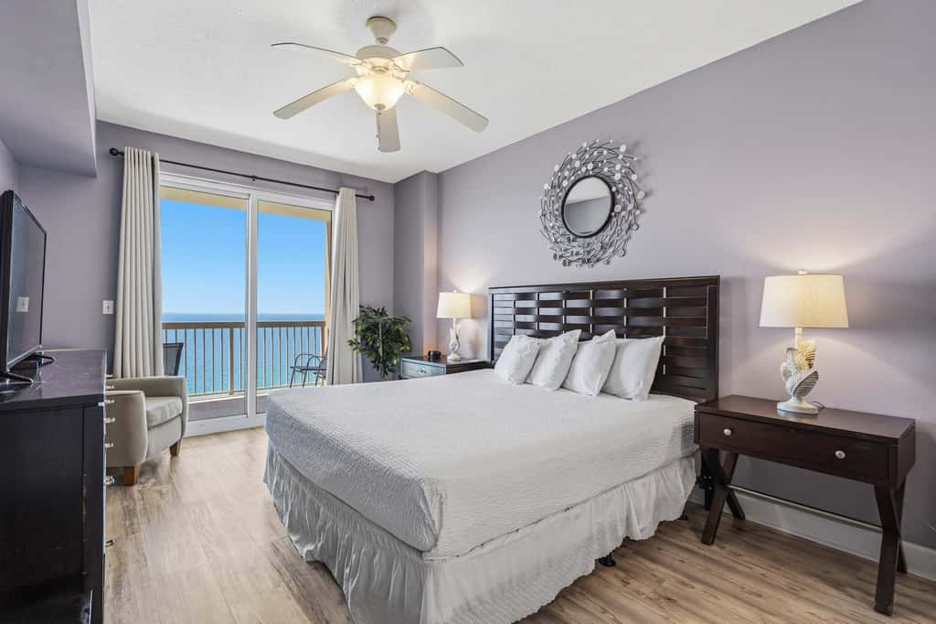 Elegant, beachfront condo with a furnished balcony, views & two pools